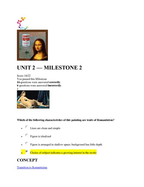 SOLUTION Sophia Art History Ii Milestone 2 Mhtml Docx Studypool