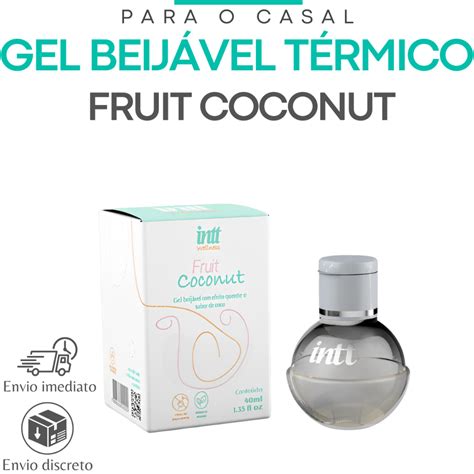 Gel Comestivel Beij Vel Que Esquenta Fruit Coconut G Produto Erotico Sex Shop Intt Shopee