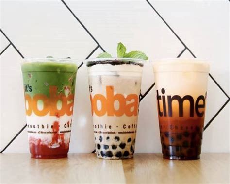 Boba Time Menu