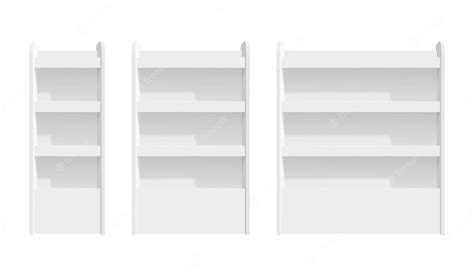 Premium Vector Shelves Mockup Isolated Store Rack 3d Blank