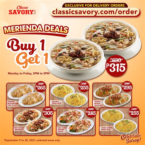 Manila Shopper Classic Savory Super Set Meal Buy Get Merienda Deals