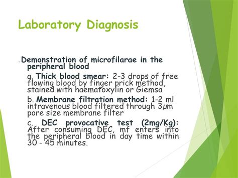 Filariasis Outline Of Presentation History Of Filariasis Introduction