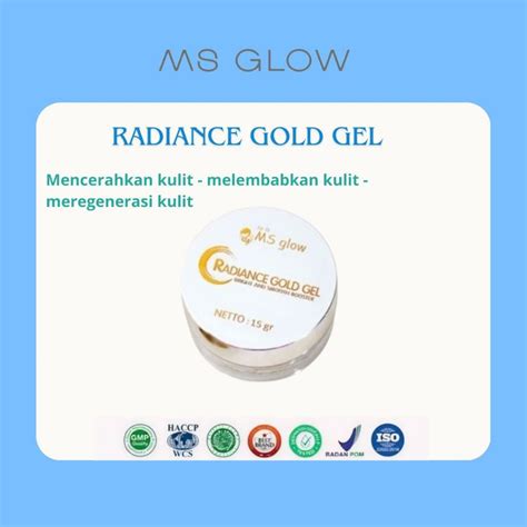 Jual Radiance Gold Gel Msglow Red Jelly Shopee Indonesia