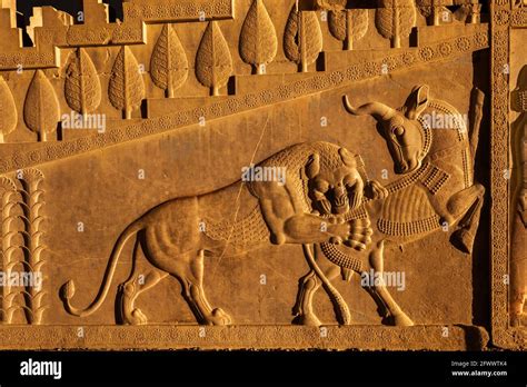 Relief Sculpture Of The Subject People Of The Achaemenian Empire In