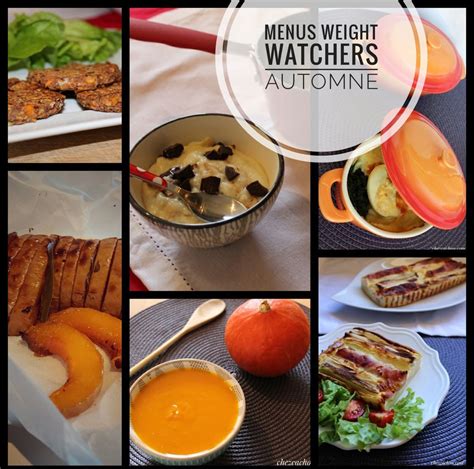 Idées menus Weight Watchers automne ChezCachou