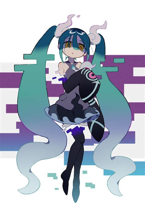 Hatsune Miku And Ghost Miku Pokemon And More Drawn By Revi