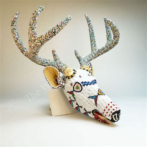 Deer Skull Beaded Reproduction 50 Off The Wandering Bull Llc