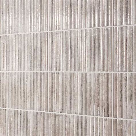 Curve Fluted Gray 6x12 3D Glossy Ceramic Tile Tilebar In 2024