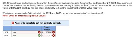 Solved S L Financial Buys And Sells Securities Which It Chegg