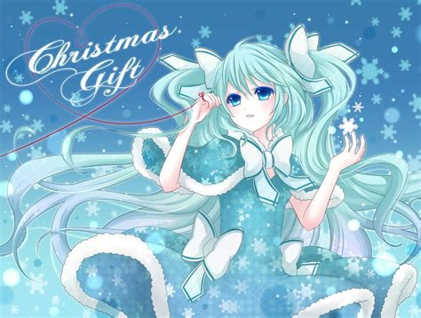 Christmas Gift Winter Cute Vocaloid Twin Tails Long Hair Dress