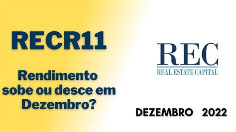 Recr Relat Rio Gerencial De Novembro Recr Fiis Youtube