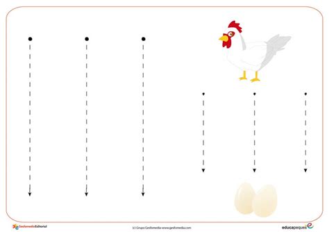 Fichas Trazos Verticales Grafomotricidad Educación Infantil