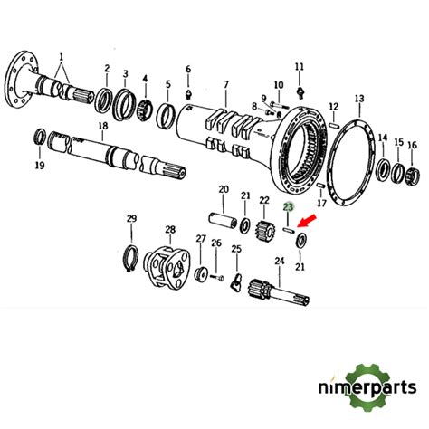 T21418 PIÑON Reductor Aguja John Deere Nimerparts