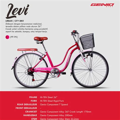 Jual Sepeda City Bike Genio Levi Jengki Sp New Jakarta Timur