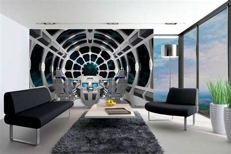 Removable Wall Mural Sci Fi Photo Art Wall Mural Futuristic Etsy