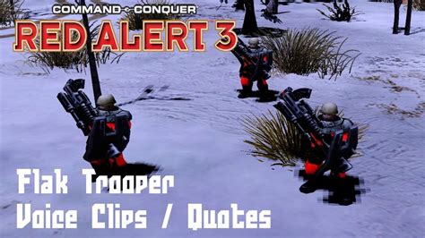 C C Red Alert 3 Flak Trooper Voice Clips YouTube