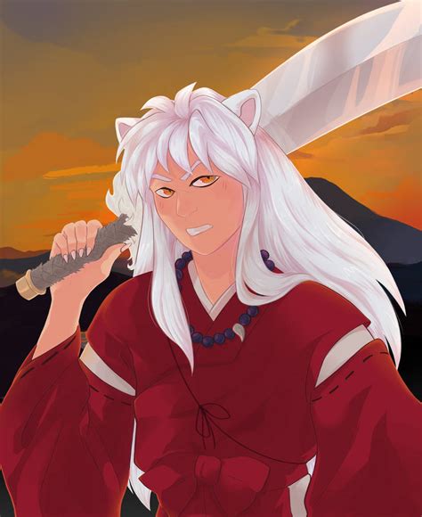 Inuyasha the half-demon by PixelBerrry on DeviantArt