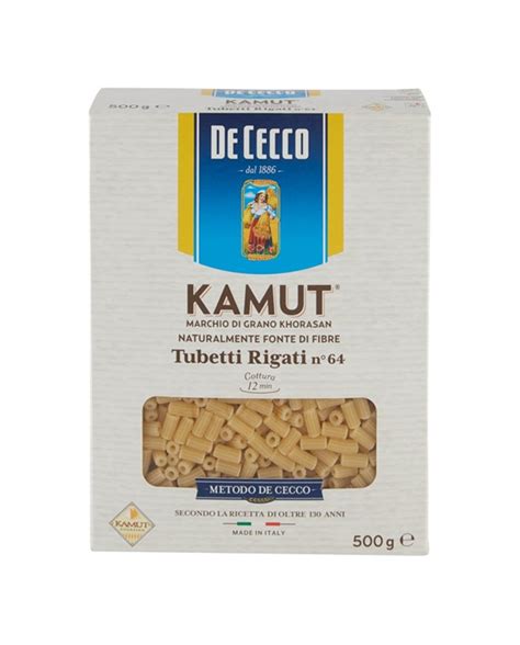 De Cecco Kamut Tubetti Rigati N Gr