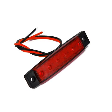 Luz LED de posición lateral para coche luz roja d Grandado