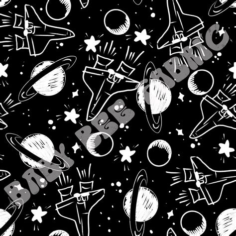 Space Baby Bee Fabric