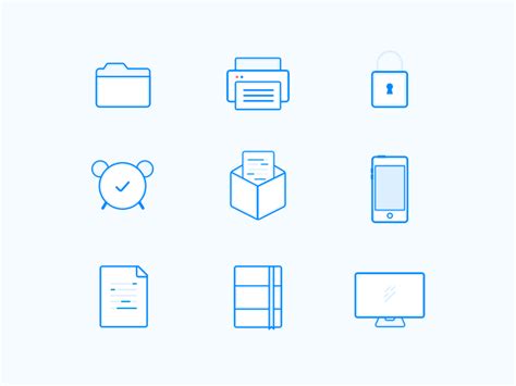 9 Outline Icons Sketch Freebie Freebie Supply