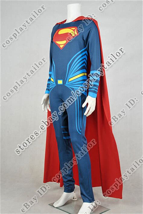 Batman V Superman Cosplay Superman Clark Kent Costume Classic Jumpsuit