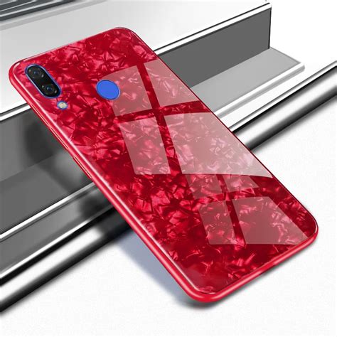 For Huawei Nova 3 3i 3e Case Luxury Shockproof Tempered Glass Case Hard