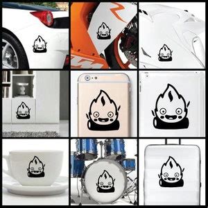 Fire Spirit Calcifer Vinyl Decal Sticker For Wall Car Bike Iphone