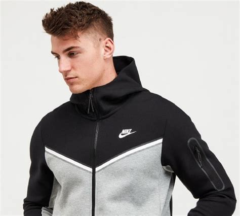 Nike Tech Fleece Zip-Through Hoodie In Navy-Black | Nike | UK