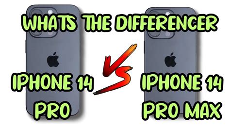 Iphone 14 Pro Vs Iphone 14 Pro Max Unleashing The Powerhouse Duo Youtube