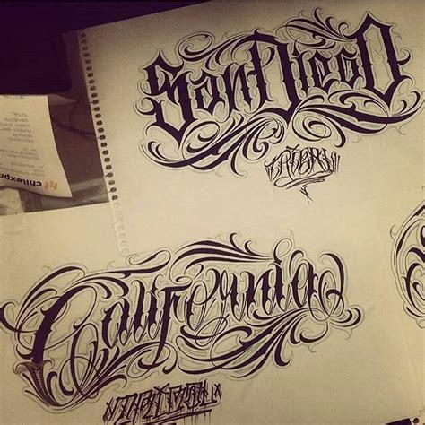 Pin By Олег КОКОН On Chicano Tattoo Fonts And Art Chicano Lettering Tattoo Lettering