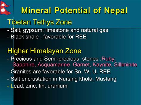 Mines And Minerals In Nepal Ppt