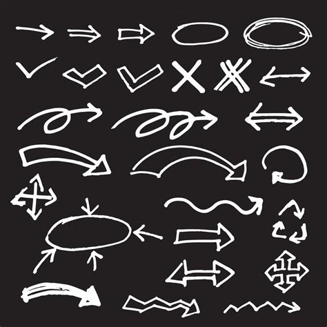 hand drawn arrow vector bundle set 25424605 Vector Art at Vecteezy