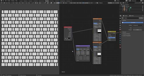 Brick Texture Node With 1 And 12 Bricks Materials And Textures