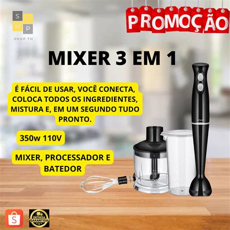 Mixer Misturador De Alimentos Processador Em Gourmet Multilaser