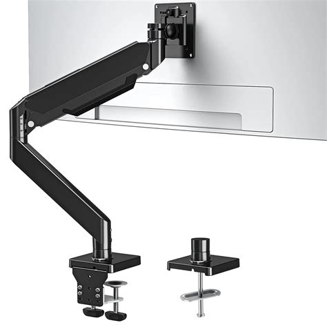 MOUNTUP Single Monitor Desk Mount With Gas Spring Arm for 42" Monitors