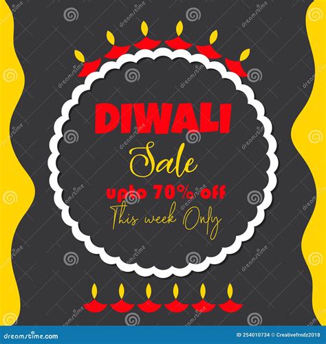 Diwali Sale Offer Banner Vector Art Stock Vector Illustration Of