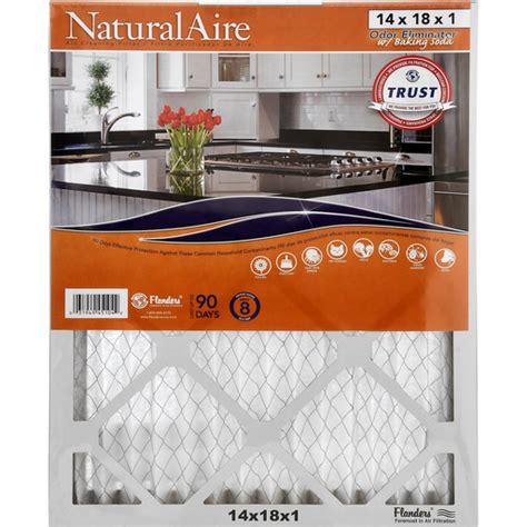 Naturalaire Air Cleaning Filter Odor Eliminator W Baking Soda 14 X