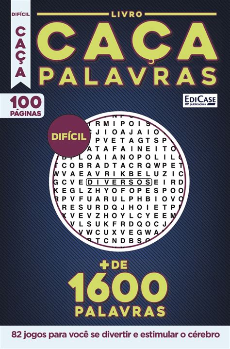 Livro Caça palavras Ed 37 Difícil Diversos