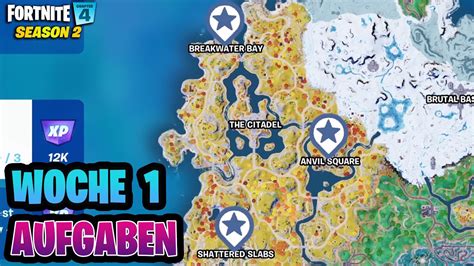 Besuche Breakwater Bay Anvil Square Und Shattered Slabs Fortnite