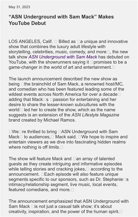 TW Pornstars - The Sam MACK. Twitter. So grateful for the post