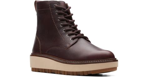 Clarks Clarksr Orianna Lace Up Boot In Brown Lyst