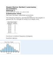 MA260 Statistical Analysis Exam 2 Docx Queen Derico Herbert Username