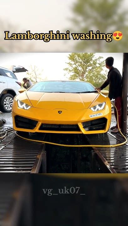 Washing Lamborghini 😍 Babu Bhaiya ️anuragdobhal Shortsvideo