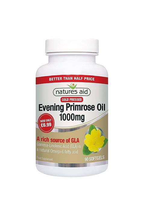 Natures Aid Cold Pressed Evening Primrose Oil 1000mg 90 S Vitamins