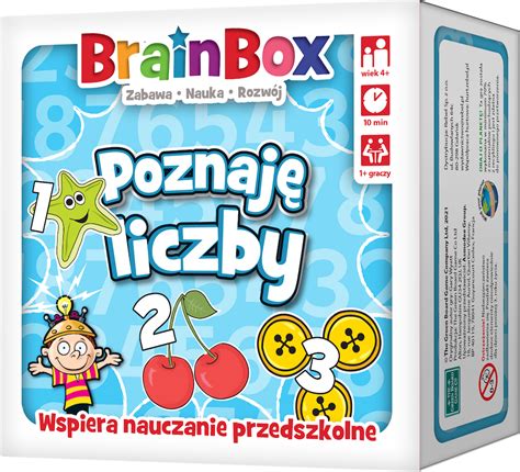 BrainBox PRZEDSZKOLE Liczby Brain Box Gra Planszowa Gry Planszowe