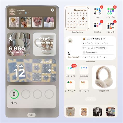 ios 16 winter layout. *☆･ﾟ:*