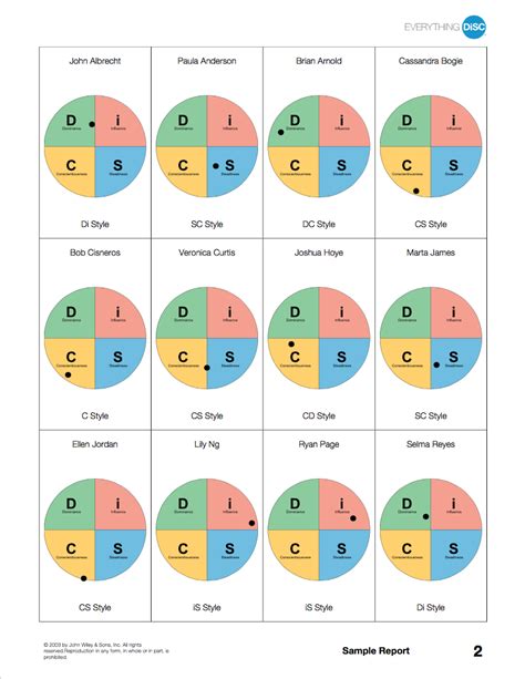 Everything Disc Sample Profiles Assessments Reports