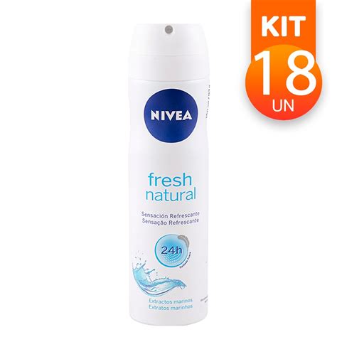 Kit Desodorante Aerosol Nivea Fresh Natural Antitranspirante H