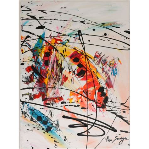 Tableau Triptyque Multicolore De Style Abstrait